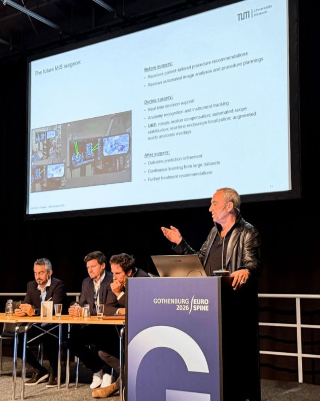 Prof. Bernhard Meyer on the future MIS surgeon and endoscopic spine surgery at the UBE 2030 symposium, EUROSPINE 2026